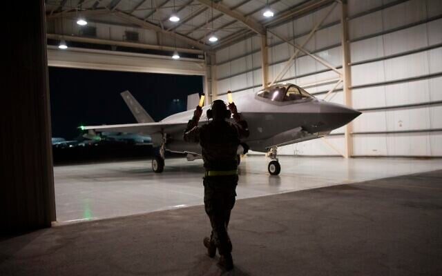 In this Sept. 10, 2019, photo released by the U.S. Air Force, an F-35A Lightning II fighter jet is directed out of a hangar at Al-Dhafra Air Base in the United Arab Emirates. A U.S.-brokered deal that saw Israel and the United Arab Emirates begin to open diplomatic ties may end up with Abu Dhabi purchasing advanced American weaponry like the F-35, potentially upending both a longstanding Israeli military edge regionally and the balance of power with Iran. (Tech. Sgt. Jocelyn A. Ford/U.S. Air Force via AP) In this Sept. 10, 2019, photo released by the U.S. Air Force, an F-35A Lightning II fighter jet is directed out of a hangar at Al-Dhafra Air Base in the United Arab Emirates. A U.S.-brokered deal that saw Israel and the United Arab Emirates begin to open diplomatic ties may end up with Abu Dhabi purchasing advanced American weaponry like the F-35, potentially upending both a longstanding Israeli military edge regionally and the balance of power with Iran. (Tech. Sgt. Jocelyn A. Ford/U.S. Air Force via AP)