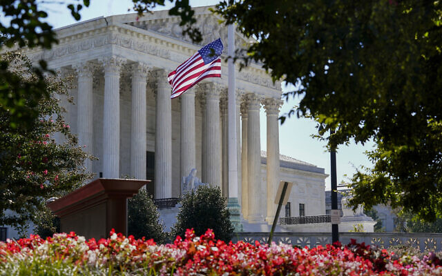 The US Supreme Court is seen in Washington, Tuesday, Oct. 6, 2020, as the justices continue arguments in a new term without their colleague, the late Justice Ruth Bader Ginsburg. (AP Photo/J. Scott Applewhite) The US Supreme Court is seen in Washington, Tuesday, Oct. 6, 2020, as the justices continue arguments in a new term without their colleague, the late Justice Ruth Bader Ginsburg. (AP Photo/J. Scott Applewhite)