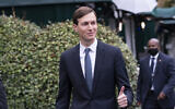 White House senior adviser Jared Kushner gives thumbs up as he walks back to the West Wing after a television interview at the White House, Oct. 26, 2020, in Washington. (AP Photo/Alex Brandon)