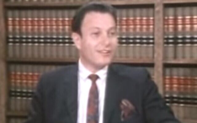Bernard S. Cohen (Screengrab: Youtube)