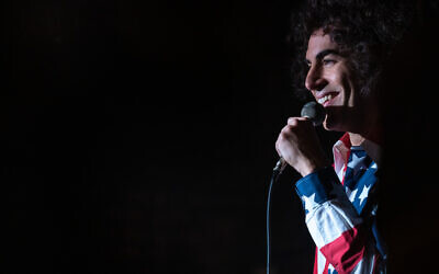 Sacha Baron Cohen as Abbie Hoffman in 'The Trial of the Chicago 7.' (Niko Tavernise/NETFLIX)