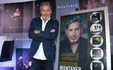 Ricardo Montaner poses for photos with his recognition for record sales during a press conference in Mexico City, July 4, 2019. (Adrián Monroy/Medios y Media/Getty Images via JTA)