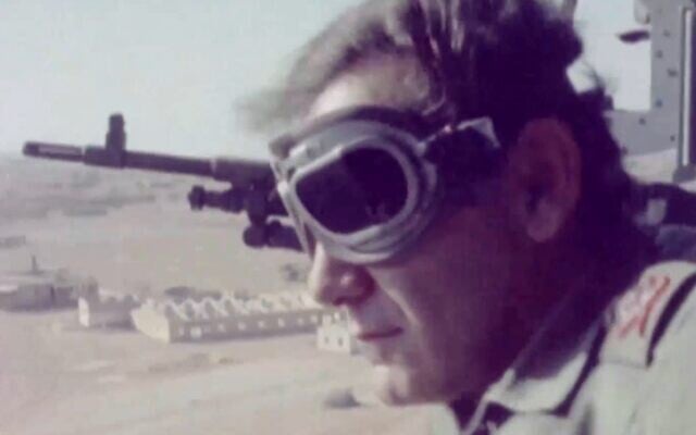 Then-IDF chief of staff David Elazar visits the Egyptian front during the 1973 Yom Kippur War, as seen in footage released from the IDF archives on October 6, 2020. (Defense Ministry) Then-IDF chief of staff David Elazar visits the Egyptian front during the 1973 Yom Kippur War, as seen in footage released from the IDF archives on October 6, 2020. (Defense Ministry)