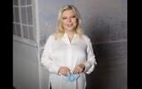 Sara Netanyahu is seen in a video encouraging people to wear masks and social distance that was posted to her Instagram account on October 2, 2020. (Screen capture: Instagram)
