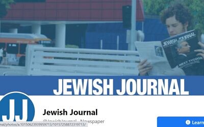 The Facebook page of the LA Jewish Journal (Screenshot)