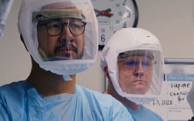 Medical staff in PPE, as seen in 'Totally Under Control' documentary film (Courtesy of Neon)