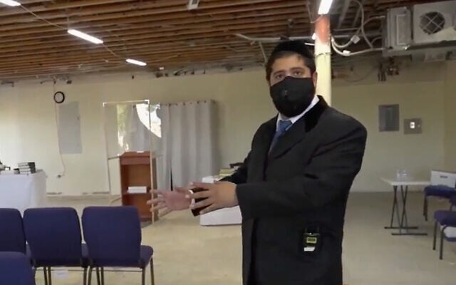 San Diego Rabbi Yonatan Halevy describes an anti-Semitic assault against him. (Screenshot/San Diego Channel 10 News) San Diego Rabbi Yonatan Halevy describes an anti-Semitic assault against him. (Screenshot/San Diego Channel 10 News)