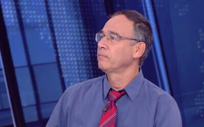 Former state attorney Shai Nitzan in an interview with Channel 12 news, October 16, 2020. (Screenshot/Channel 12)