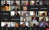 A Tech2Peace online event. The nonprofit uses technology to create dialogue and collaborations between Israelis and Palestinians (Courtesy)