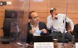 Coronavirus czar Ronni Gamzu at a meeting of the Knesset's Labor and Welfare Committee, in Jerusalem, October 19, 2020. (Shmulik Grossman/Knesset)