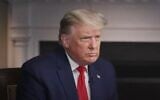 US President Donald Trump in an interview with '60 Minutes' released by his administration on October 22, 2020, before its official broadcast (video screenshot)