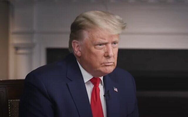 US President Donald Trump in an interview with '60 Minutes' released by his administration on October 22, 2020, before its official broadcast (video screenshot) US President Donald Trump in an interview with '60 Minutes' released by his administration on October 22, 2020, before its official broadcast (video screenshot)