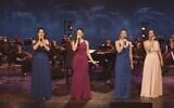 Israeli Opera singers performing Hebrew favorites for the opera's newly broadened website (Courtesy Israeli Opera)