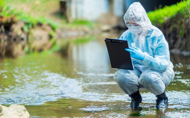 Illustrative: A scientist inspects water in a creek (kosmos111 via iStock by Getty Images)