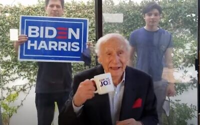 Mel Brooks endorses Joe Biden for the US presidency (YouTube screenshot)