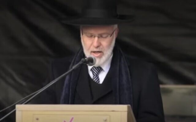 Argentine Chief Ashkenazi Rabbi Gabriel Davidovich, undated (Screen shot from YouTube via JTA) Argentine Chief Ashkenazi Rabbi Gabriel Davidovich, undated (Screen shot from YouTube via JTA)