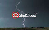 Illustration using ShulCloud logo. (Getty Images; illustration by Laura E. Adkins/via JTA)