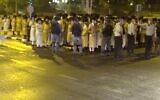 A mass funeral in Jerusalem on October 5, 2020 (screen capture via Kikar Hashabat)