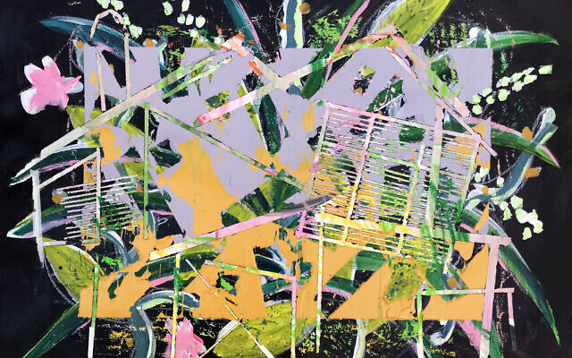 Gal Cohen's acrylic on paper work for the 2020 Fresh Paint art fair (Courtesy Gal Cohen)