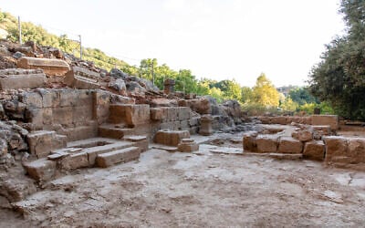 Circa 400 CE Byzantine church excavated at Banias Nature Reserve. (Yaniv Cohen)