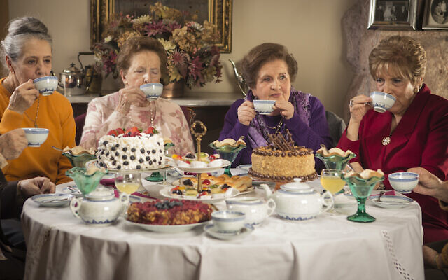 From 'Tea Time,' a 2014 Chilean film about five women and the decades-long friendship around the tea table, being shown on Docustream, the DocAviv online festival happening October 1-31, 2020 (Courtesy Docustream) From 'Tea Time,' a 2014 Chilean film about five women and the decades-long friendship around the tea table, being shown on Docustream, the DocAviv online festival happening October 1-31, 2020 (Courtesy Docustream)