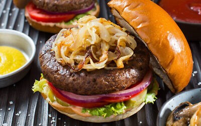 A plant based burger developed by SavorEat (Courtesy)