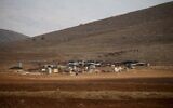 A general view of a Palestinian Bedouin camp, after Israeli soldiers demolished their tents and structures in an area east of the village of Tubas, in the occupied West Bank, on November 3, 2020. (JAAFAR ASHTIYEH / AFP)