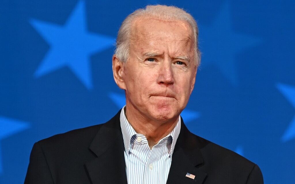 Democratic Presidential candidate Joe Biden speaks at the Queen venue in Wilmington, Delaware, on November 5, 2020. (Jim Watson/AFP)