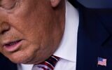 US President Donald Trump speaks in the Brady Briefing Room at the White House in Washington, DC on November 5, 2020. He claimed without evidence that the election was being stolen. (Brendan Smialowski / AFP)