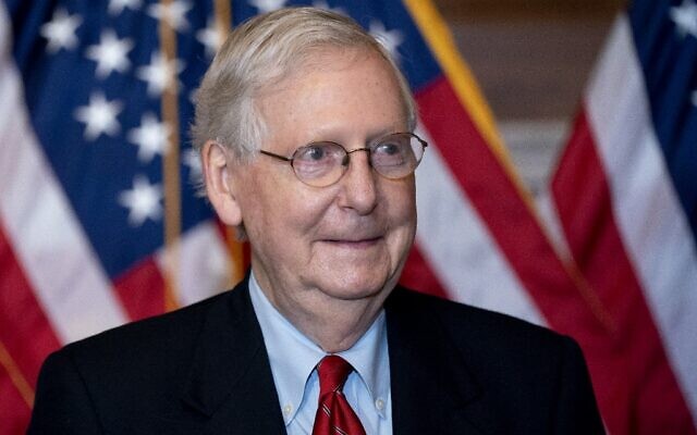 US Senate Majority Leader Mitch McConnell meets with the media on November 9, 2020 in Washington, DC. (Stefani Reynolds-Pool/Getty Images/AFP) US Senate Majority Leader Mitch McConnell meets with the media on November 9, 2020 in Washington, DC. (Stefani Reynolds-Pool/Getty Images/AFP)
