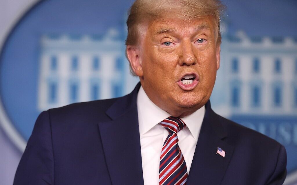 US President Donald Trump speaks in the briefing room at the White House on November 5, 2020 in Washington, DC. (Chip Somodevilla/Getty Images/AFP)