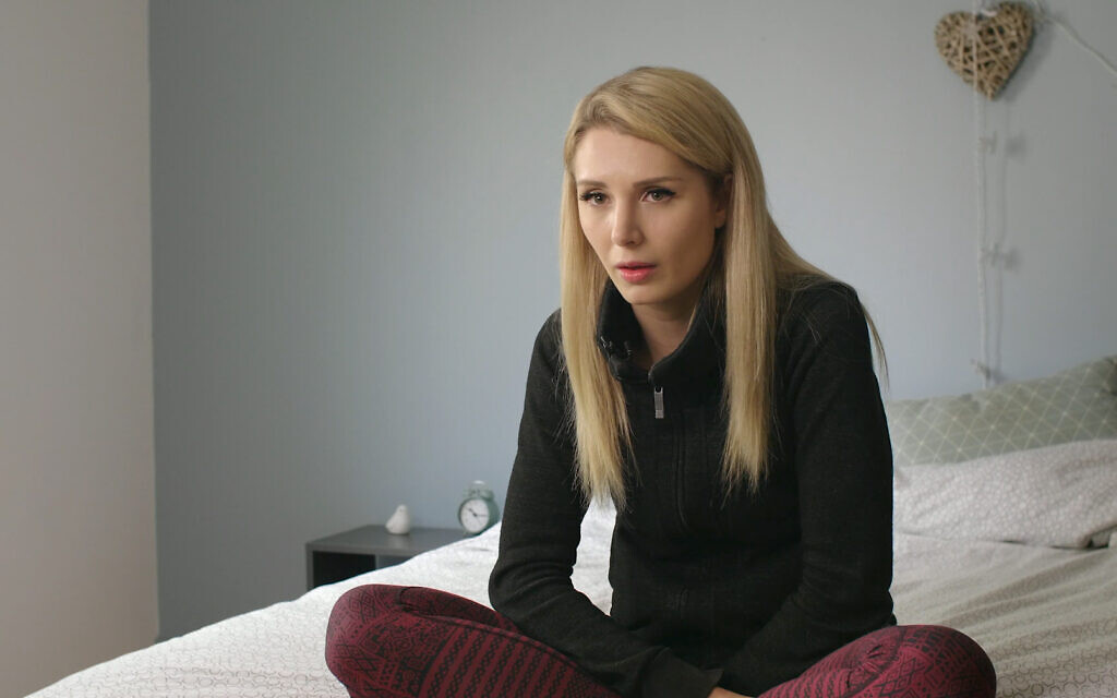 Lauren Southern, a far-right YouTuber, discusses harassment she has experienced in the documentary film 'White Noise' by filmmaker Daniel Lombroso. (Courtesy of Lombroso/ via JTA)