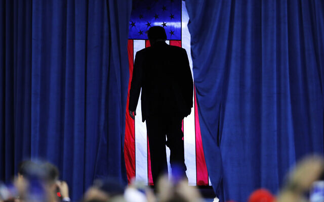 President Donald Trump exits after speaking at a campaign rally in Lake Charles, La., Friday, October 11, 2019. (AP/Gerald Herbert) President Donald Trump exits after speaking at a campaign rally in Lake Charles, La., Friday, October 11, 2019. (AP/Gerald Herbert)