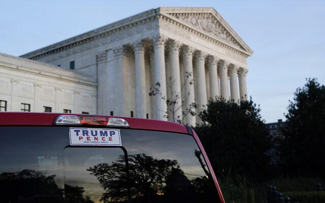 The Supreme Court is seen in Washington, Thursday afternoon, November 5, 2020. (AP Photo/J. Scott Applewhite) The Supreme Court is seen in Washington, Thursday afternoon, November 5, 2020. (AP Photo/J. Scott Applewhite)