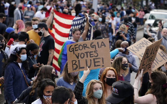 People celebrate Joe Biden's victory in the Presidential election Saturday, Nov. 7, 2020, in Atlanta. (AP Photo/Brynn Anderson) People celebrate Joe Biden's victory in the Presidential election Saturday, Nov. 7, 2020, in Atlanta. (AP Photo/Brynn Anderson)