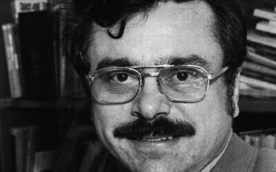 Arthur R. Butz, 48, an Associate Professor of Electrical Engineering at Northwestern University, shown January 28, 1977. (AP Photo)