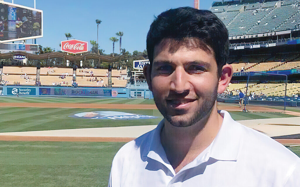 Number cruncher for the Dodgers: Meet North Jersey native Sammy Elias. (Courtesy of Elias/ via the Jewish Standard)