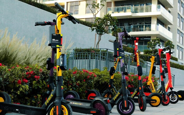 The electric scooters of UAE-based Fenix (Courtesy) The electric scooters of UAE-based Fenix (Courtesy)