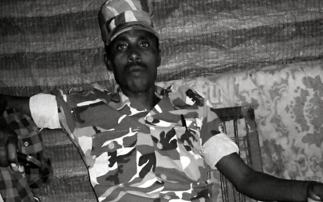 An undated photo of Germew Gete in army uniform. (Courtesy)