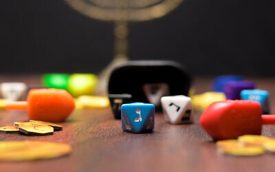 A game set of Dreidel Revolution. (Courtesy)