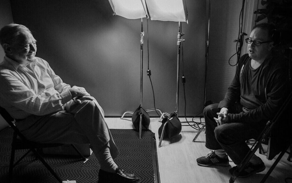 George Soros, left, with filmmaker Jesse Dylan for the film 'Soros.' (Courtesy Vital Pictures) George Soros, left, with filmmaker Jesse Dylan for the film 'Soros.' (Courtesy Vital Pictures)