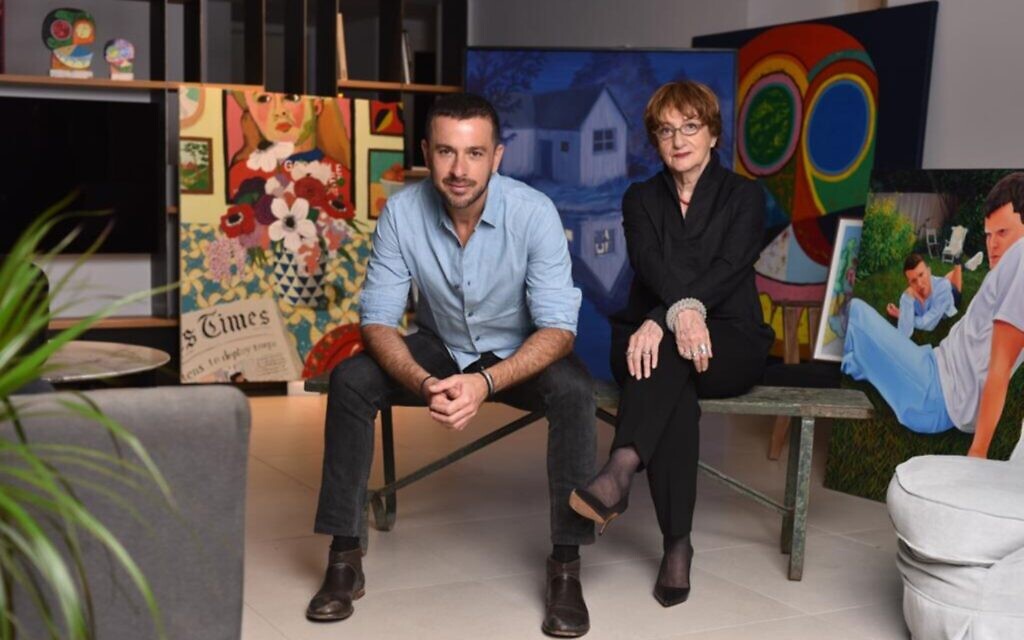 Art collector Steeve Nassima and former Tel Aviv Museum of Art director and curator Suzanne Landau prior to the opening of Nassima-Landau, a new Tel Aviv art space that opened November 24, 2020 (Courtesy Meir Cohen) Art collector Steeve Nassima and former Tel Aviv Museum of Art director and curator Suzanne Landau prior to the opening of Nassima-Landau, a new Tel Aviv art space that opened November 24, 2020 (Courtesy Meir Cohen)