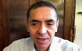 Screen capture from video of Ugur Sahin, CEO of German firm BioNTech, which is working with US-based Pfizer on a coronavirus vaccine. (YouTube)