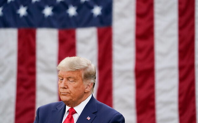 US President Donald Trump at an event on Operation Warp Speed in the Rose Garden of the White House in Washington, Nov. 13, 2020. (AP Photo/Evan Vucci) US President Donald Trump at an event on Operation Warp Speed in the Rose Garden of the White House in Washington, Nov. 13, 2020. (AP Photo/Evan Vucci)