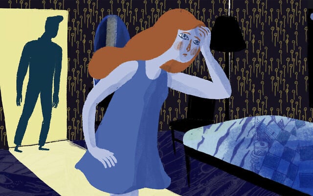Still from 'Out of My Head': Emma retreats to her darkened room as a migraine descends. (Maya Edelman)