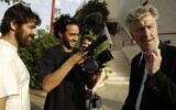 Jerusalem's Sam Spiegel Film School is celebrating 30 years of filmmaking with a free VOD site in November, marking filmmaking moments that have included Doron Djerassi's 2007 opportunity to film David Lynch in Israel. (courtesy, Yossi Zwecker)