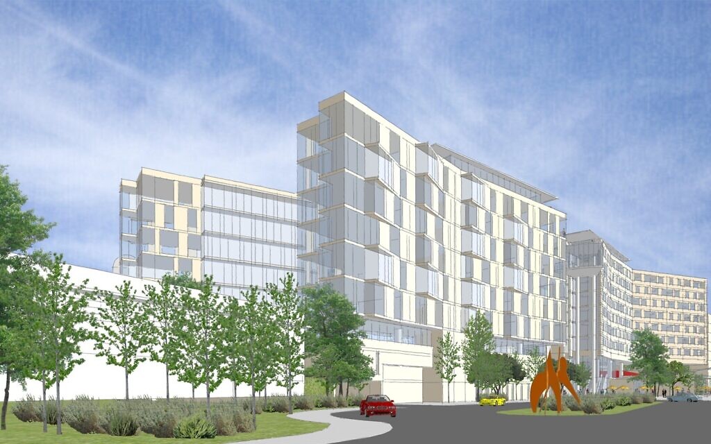 The southeastern view of the planned railway station development project in Jerusalem (Courtesy Jerusalem municipality) The southeastern view of the planned railway station development project in Jerusalem (Courtesy Jerusalem municipality)