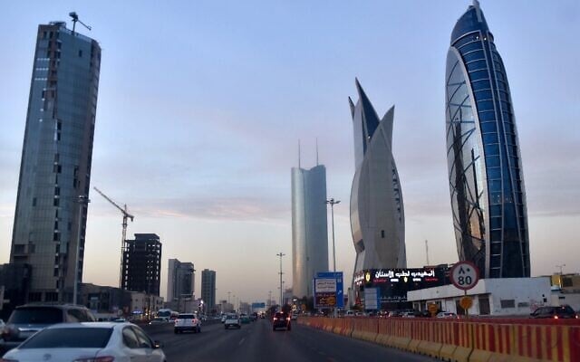 Newly constructed towers in Riyadh, the Saudi Arabian capital and main financial hub, on December 16, 2020. (FAYEZ NURELDINE / AFP / File) Newly constructed towers in Riyadh, the Saudi Arabian capital and main financial hub, on December 16, 2020. (FAYEZ NURELDINE / AFP / File)