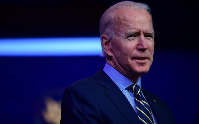 US President-elect Joe Biden delivers remarks at the Queen Theater on December 28, 2020, in Wilmington, Delaware. (Mark Makela/Getty Images/AFP) US President-elect Joe Biden delivers remarks at the Queen Theater on December 28, 2020, in Wilmington, Delaware. (Mark Makela/Getty Images/AFP)