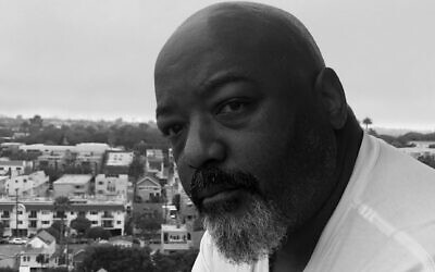 Darrell Blocker poses at his home in Santa Monica, California, in 2019. (Jayne Amelia Larson/Courtesy of Darrell Blocker via JTA)